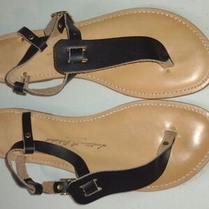 Southern Polished Boutique - Nashville black leather sandals size 11